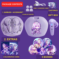 Castorice wireless earbuds package contents — design 10