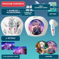 Firefly earbuds package contents — design 7