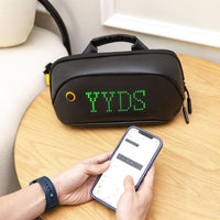 Pixel LED Crossbody Bag - Hip-Hop Shoulder Bag with Programmable Display
