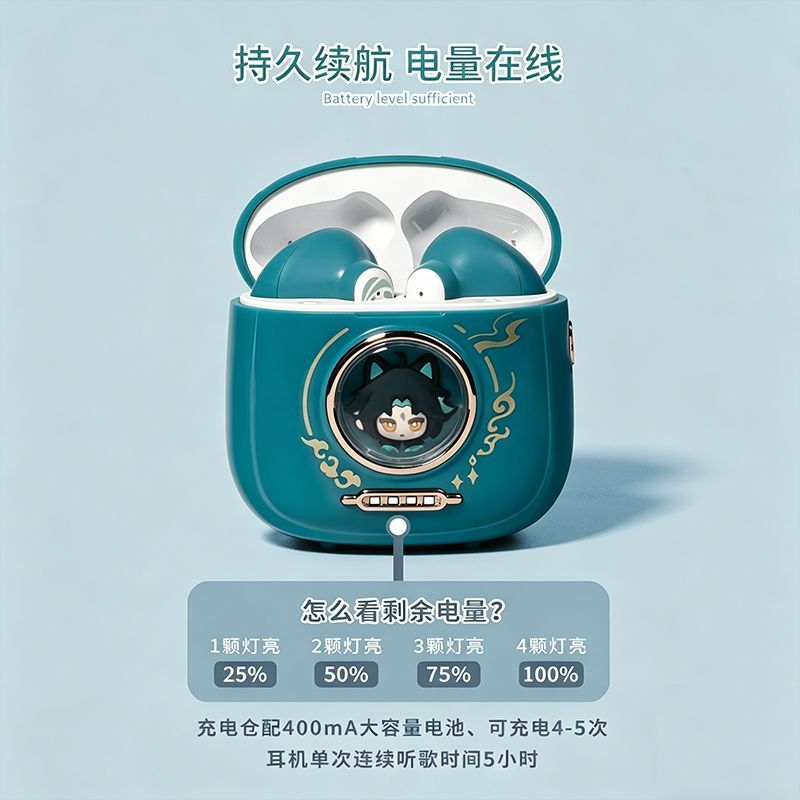Xiao Cat Wireless Earbuds — Semi In-Ear Bluetooth 5.4 Gift Box Set