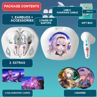 Firefly earbuds package contents — design 8