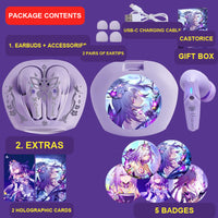 Castorice wireless earbuds package contents — design 13