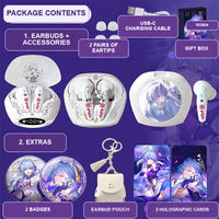 Robin earbuds package contents — design 9