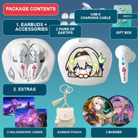 Firefly earbuds package contents — design 9