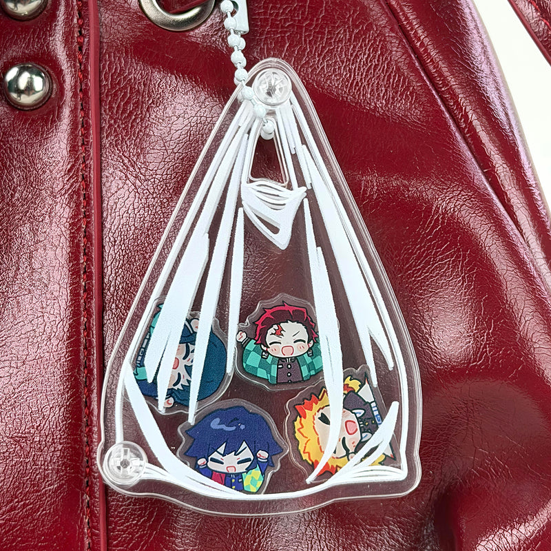 DIY Shaker Charm Trash Bag - Keychain Shell