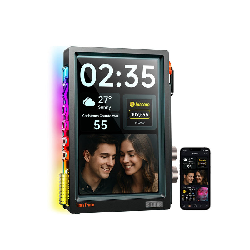 Times Frame - Floating Smart Photo & Video Desk Display (10.1", 64GB, Wi-Fi 6)