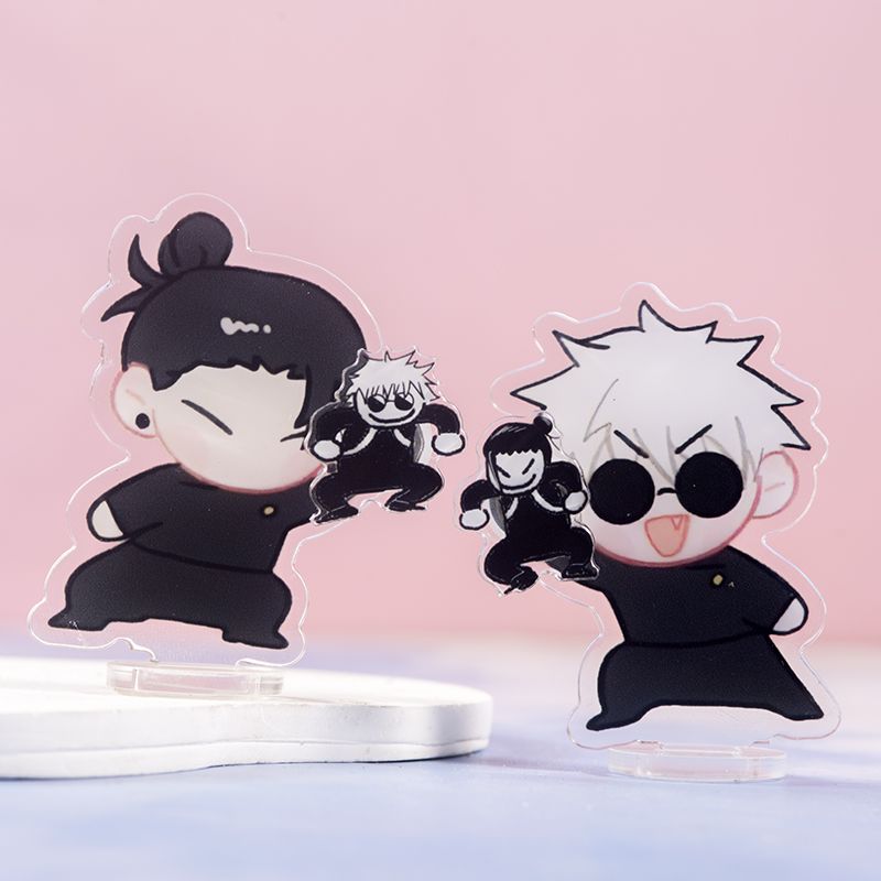 JJK Gojo & Geto Spring Bobble Standee Keychain Set