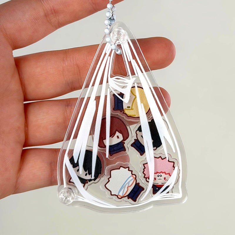 DIY Shaker Charm Trash Bag - Keychain Shell