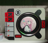 Light-Up Rotating Display Stand Speaker for Anime Badges & Pin Collectibles