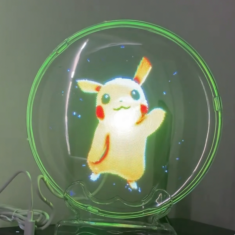 Desktop Holographic 3D Projector with Built-in Speaker