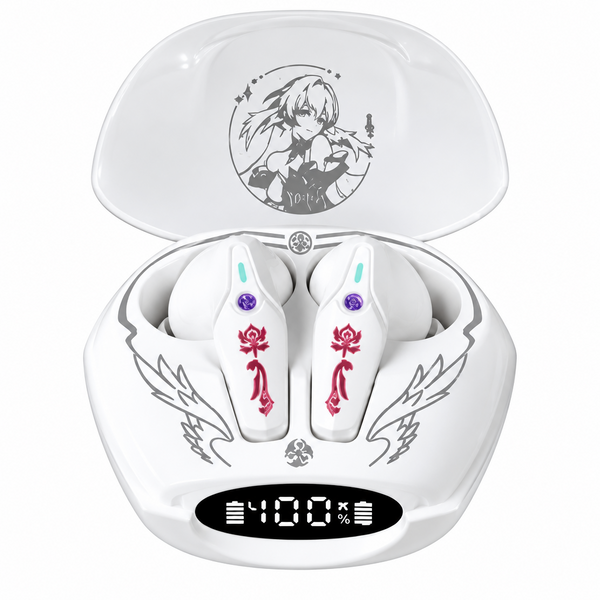 Robin Wireless Earbuds — Bluetooth TWS with Character Voice Prompts & Badge Set