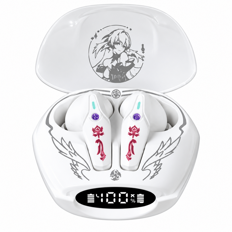 Robin Wireless Earbuds — Bluetooth TWS with Character Voice Prompts & Badge Set