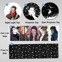 JJK Projection Night Light - Rotating Star Projector Lamp — Suguru Geto S03 / Warm Light