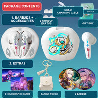 Firefly earbuds package contents — design 10