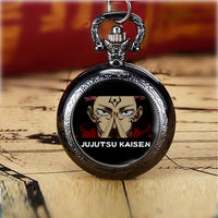 Jujutsu Kaisen Pocket Watch Necklace — Vintage Quartz Pendant — Ryomen Sukuna / Standard