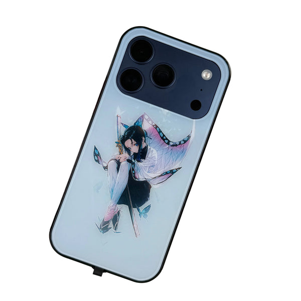 Demon Slayer Light-Up Phone Case — Glass Case That Glows on Incoming Calls