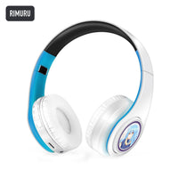 Rimuru anime voice Bluetooth headphones — White / Blue