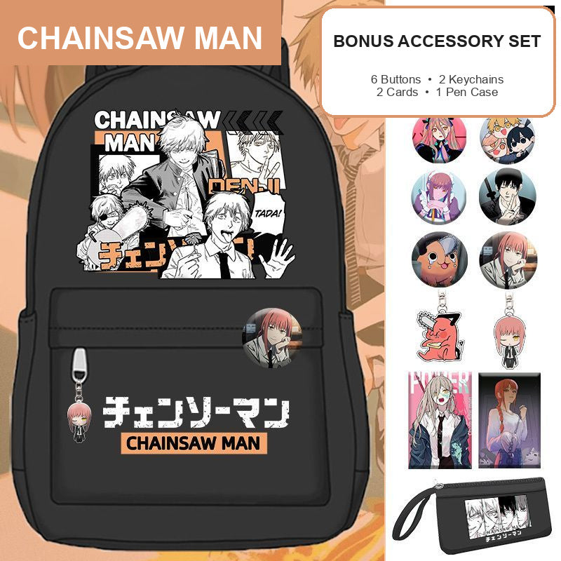 Chainsaw Man School Backpack — 17 Designs — product view 6