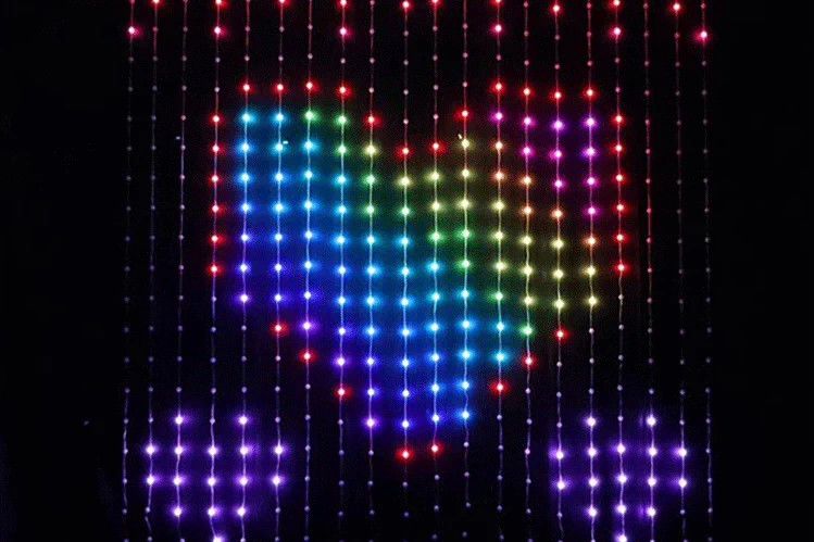 DIY RGB Curtain Light – Create Text, Animations & Pixel Art