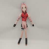 Naruto Abstract Slender Twistable Plush - Kakashi, Uchiha & More