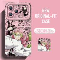 Demon Slayer Silicone Phone Case — Soft Shockproof Case with Full Lens Cover