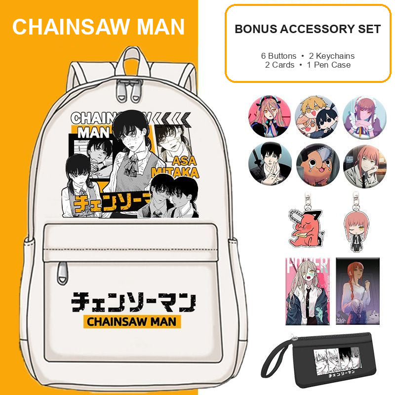 Chainsaw Man School Backpack — 17 Designs — product view 21