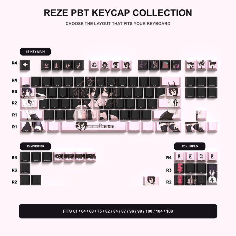 Chainsaw Man Reze PBT Keycap Set — product view 8