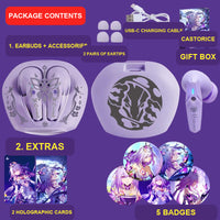 Castorice wireless earbuds package contents — design 26