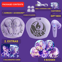 Castorice wireless earbuds package contents — design 27
