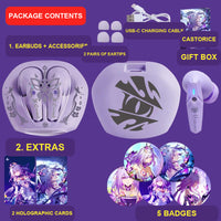 Castorice wireless earbuds package contents — design 29