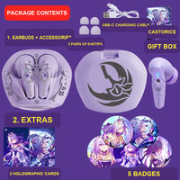 Castorice wireless earbuds package contents — design 31