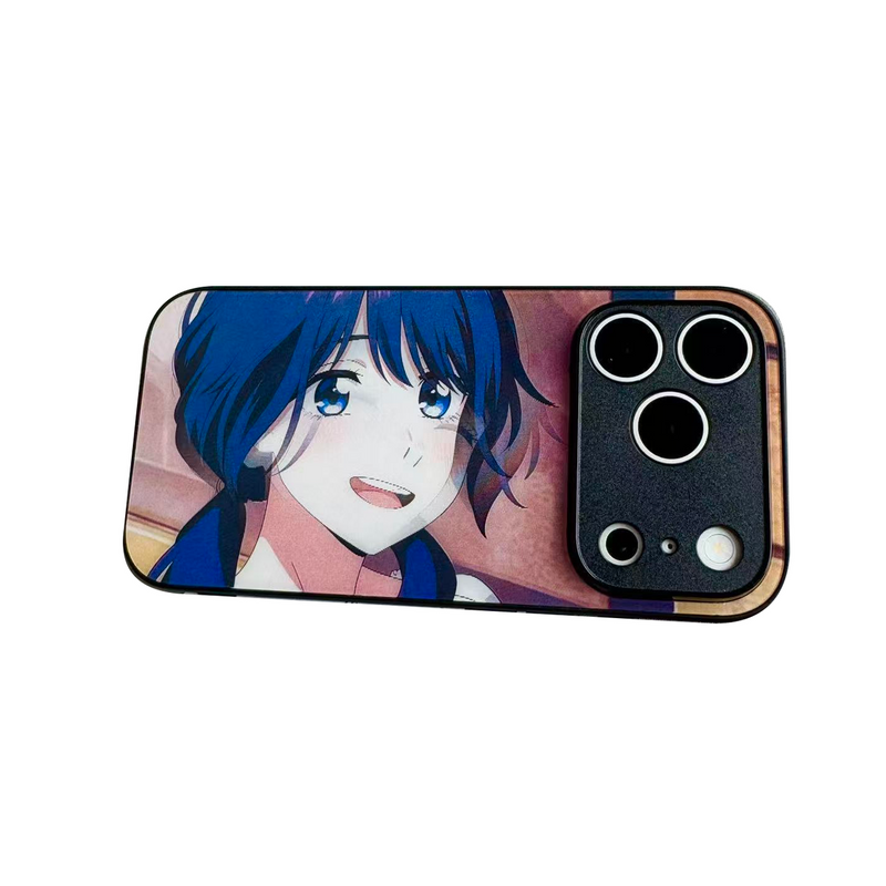 Kaoruko Waguri Lenticular Phone Case - Smiling Portrait — original pixel relayout