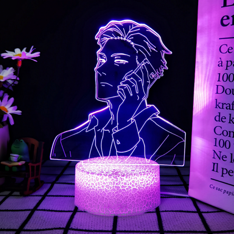 JJK 3D LED Night Light - Multi-Color Dimmable Desk Lamp — view 48