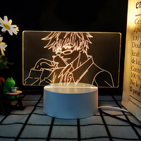 JJK 3D LED Night Light - Multi-Color Dimmable Desk Lamp — Satoru Gojo 6 / 3 Colors + Switch