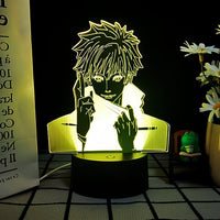 JJK 3D LED Night Light - Multi-Color Dimmable Desk Lamp — Satoru Gojo 5 / 7 Colors + Touch