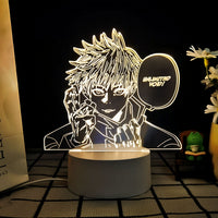 JJK 3D LED Night Light - Multi-Color Dimmable Desk Lamp — Satoru Gojo 4 / 3 Colors + Switch