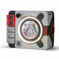 Light-Up Rotating Display Stand Speaker for Anime Badges & Pin Collectibles