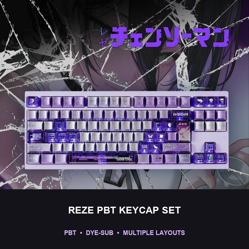 Chainsaw Man Reze PBT Keycap Set — 7 Layouts — product view 2