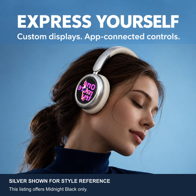 Silver M1 headphones shown for style reference; Black offered in this listing