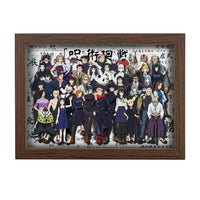 JJK 3D Layered Shadow Box Art - Framed Group Decor