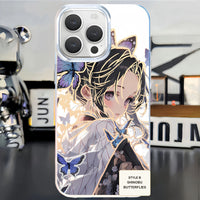 Demon Slayer aurora gold phone case — Shinobu Kocho — Butterflies