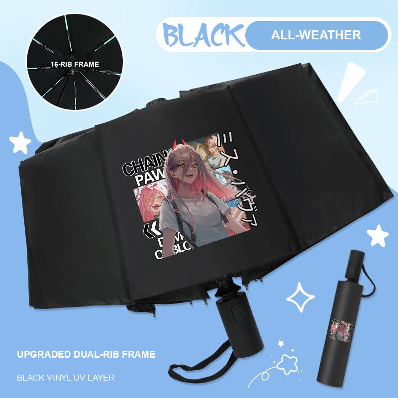 Chainsaw Man Automatic Umbrella — 16 Designs — product view 55