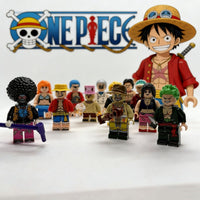 One Piece Building Block Minifigures - Luffy, Zoro, Nami, Chopper, Franky