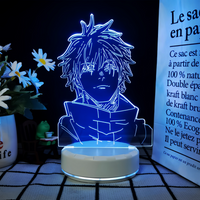 JJK 3D LED Night Light - Multi-Color Dimmable Desk Lamp — view 67