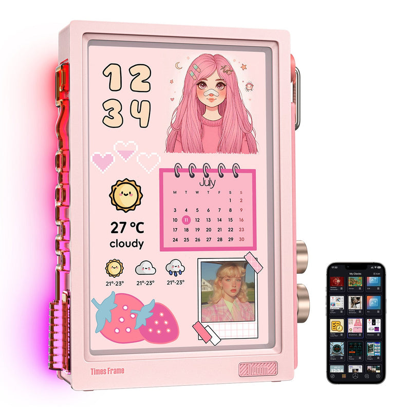 Times Frame - Floating Smart Photo & Video Desk Display (10.1", 64GB, Wi-Fi 6)