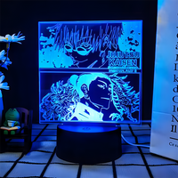 JJK 3D LED Night Light - Multi-Color Dimmable Desk Lamp — Satoru Gojo & Suguru Geto / 7 Colors + Touch