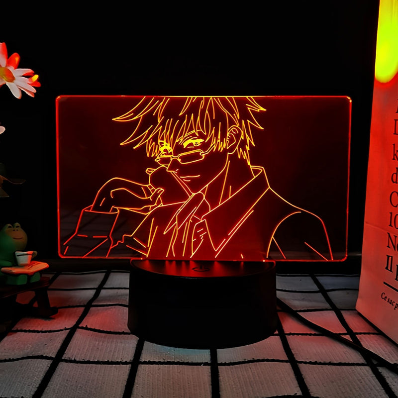 JJK 3D LED Night Light - Multi-Color Dimmable Desk Lamp — Satoru Gojo 6 / 7 Colors + Touch