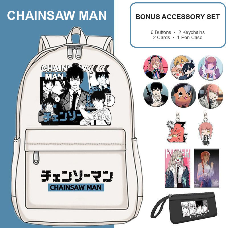 Chainsaw Man School Backpack — 17 Designs — product view 5