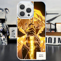 Demon Slayer aurora gold phone case — Zenitsu Agatsuma