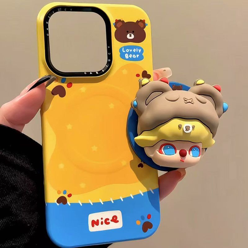 DIMOO Bear-Hat Magnetic Phone Case & Stand Options
